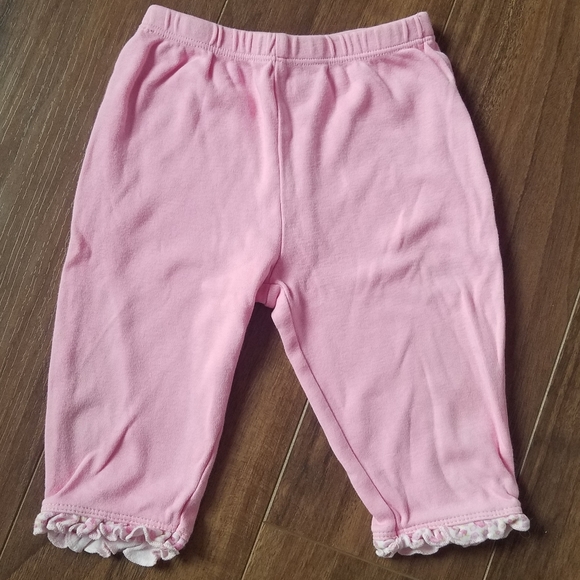 Adorable 2pc Pink Matching Wrap Top and Pants Set - Picture 4 of 8